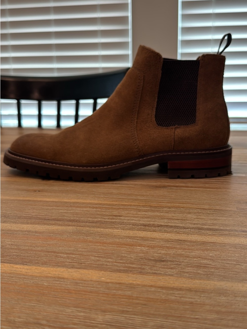 Johnston & Murphy Brown Suede Chelsea Boots - Picture 4 of 5
